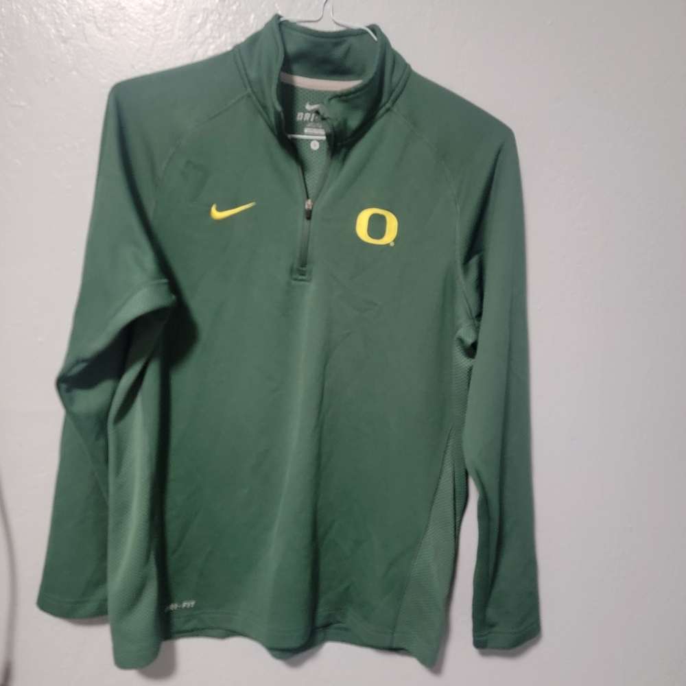 Nike Forest Green Quarter-Zip with Yellow Logo